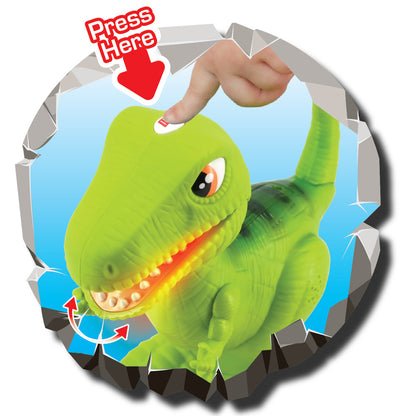 Kiddieland: Light N' Sound: Roar N' Go - T-Rex - Dinosaur Action Figure Toy