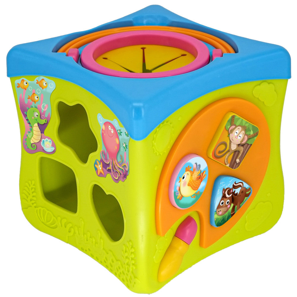 Kiddieland Light & Sound Activity Cube - Music & Animal Play Center ...