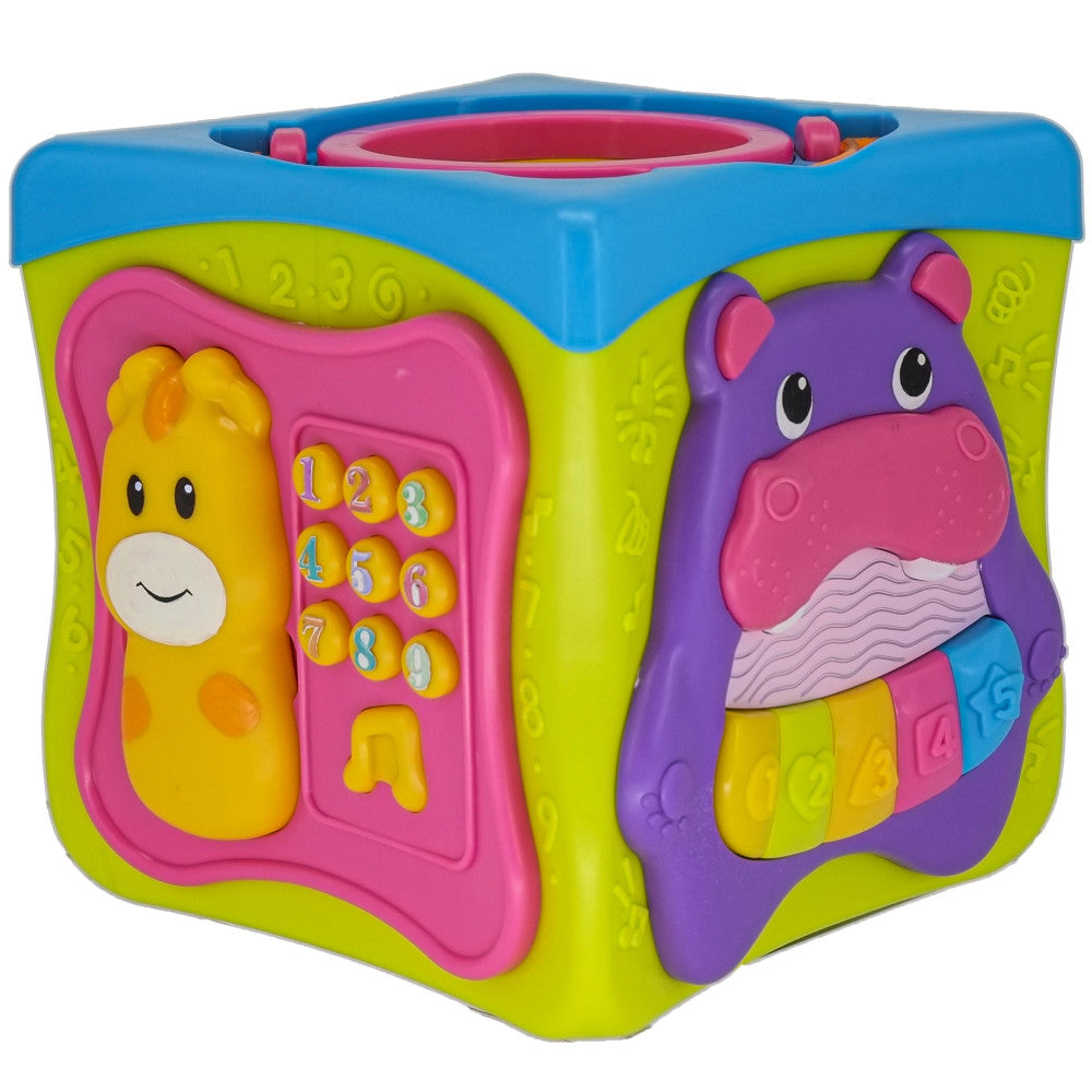 Kiddieland: Light & Sound: Activity Cube - Music & Animal Themed Interactive Toy