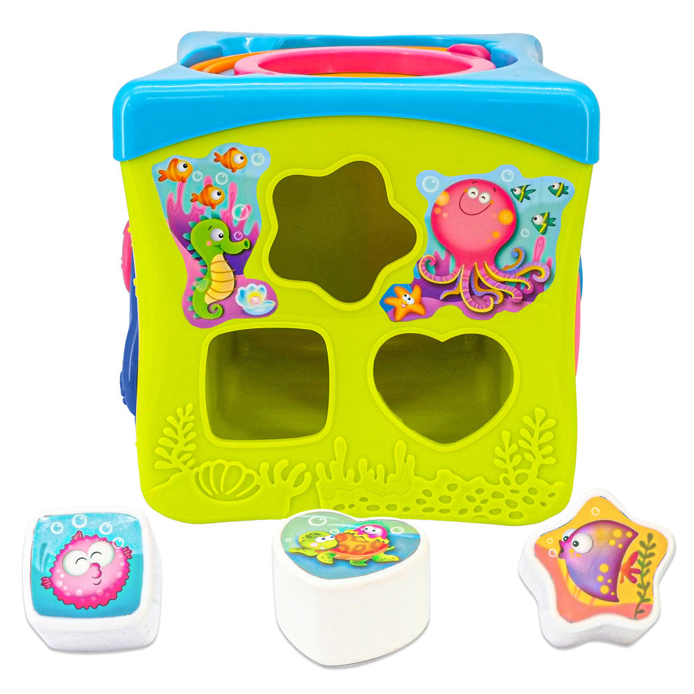 Kiddieland: Light & Sound: Activity Cube - Music & Animal Themed Interactive Toy