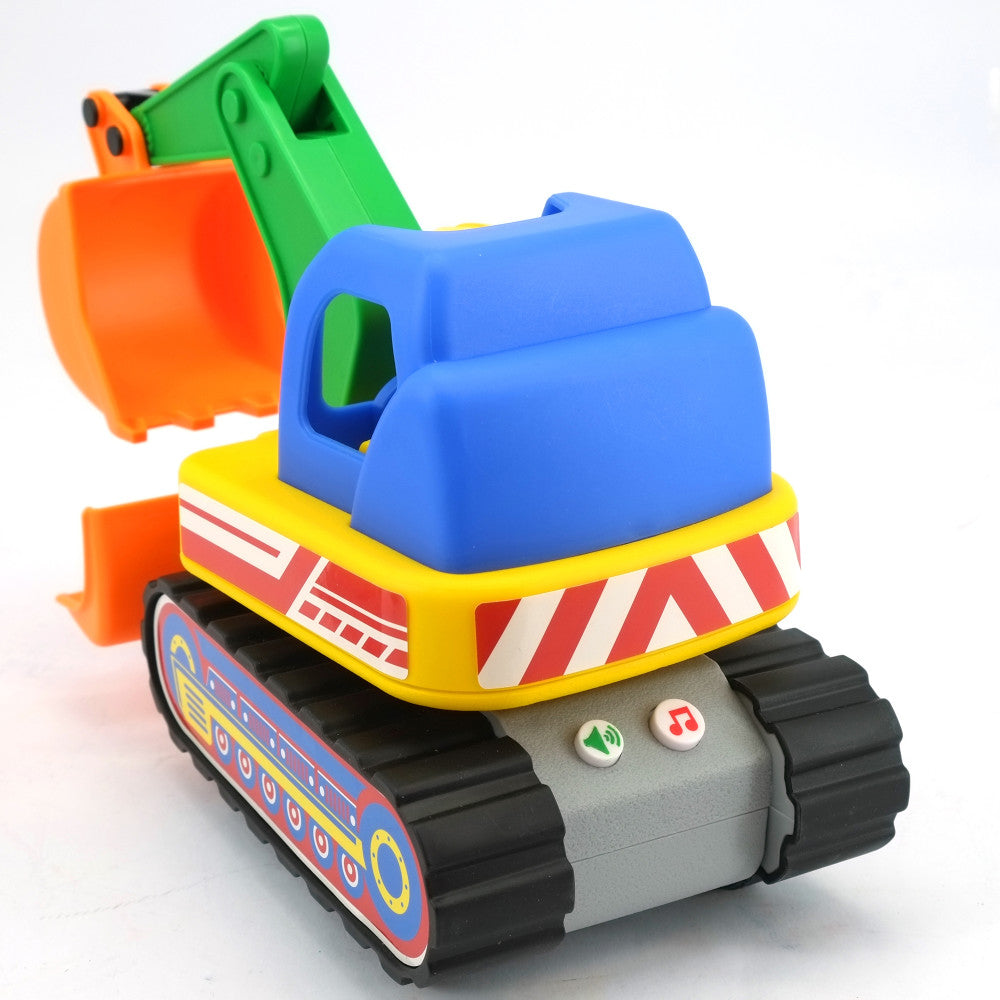 Kiddieland: Light & Sound: My First Excavator - Motorized Construction Toy Vehicle & Figure