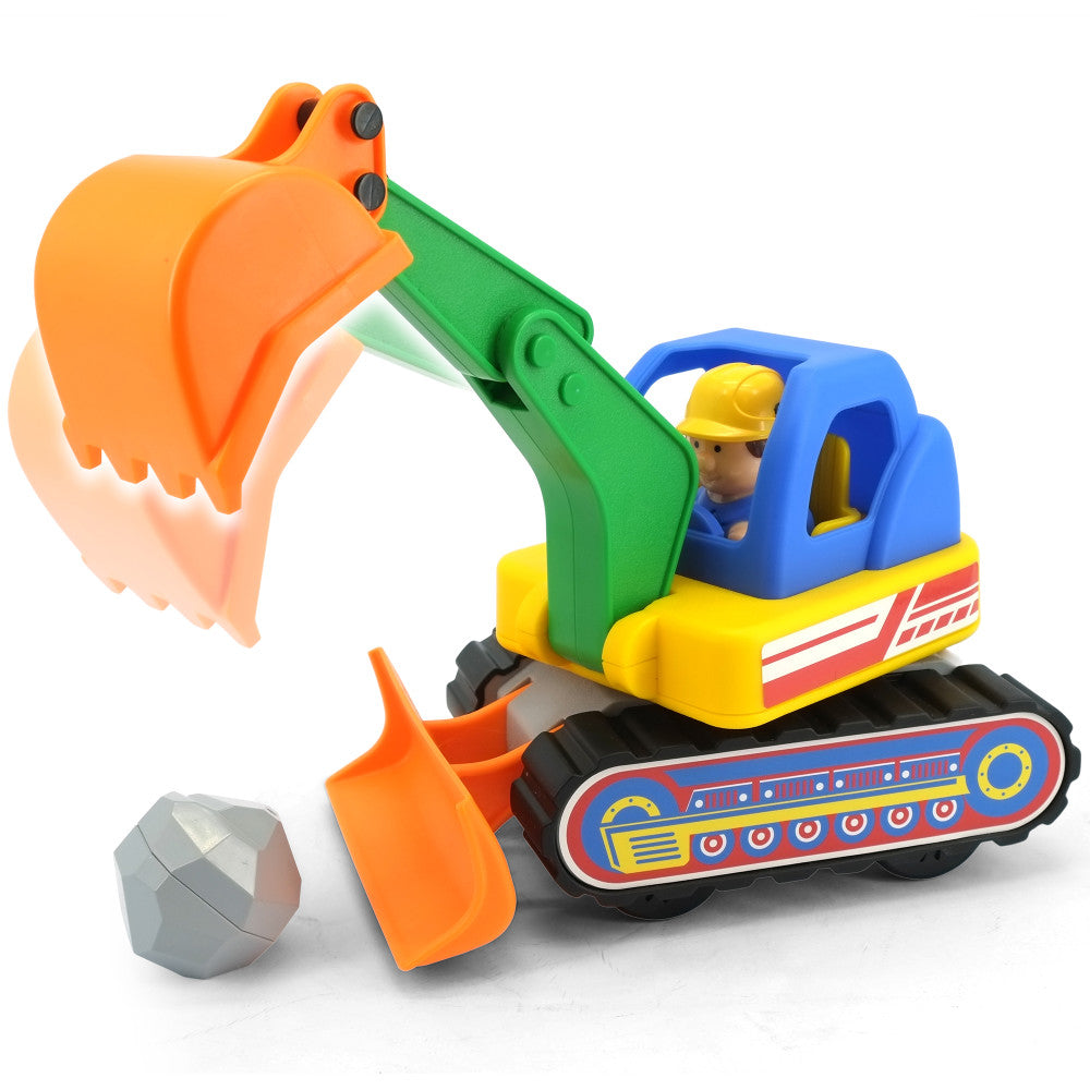 Kiddieland Light Sound My First Excavator Motorized Toy with Figur Toys R Us