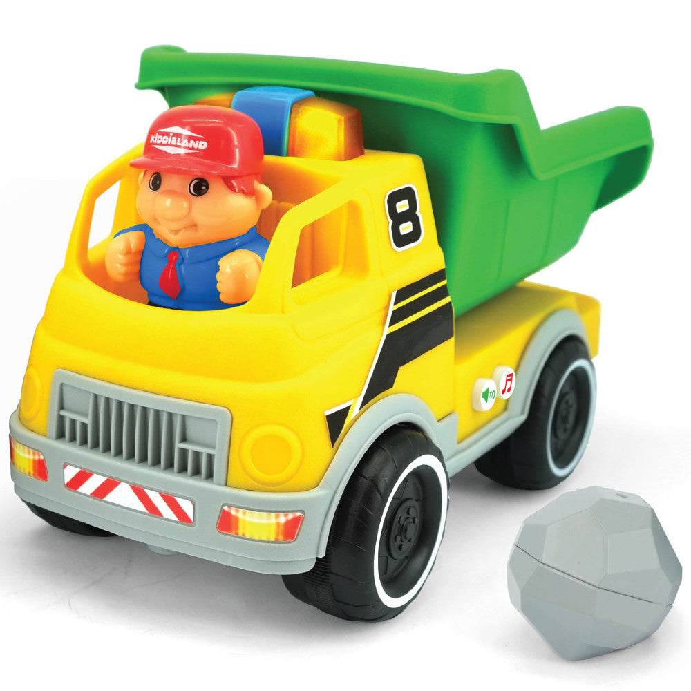 Kiddieland: Light & Sound: Dump Truck - Motorized Construction Toy Vehicle