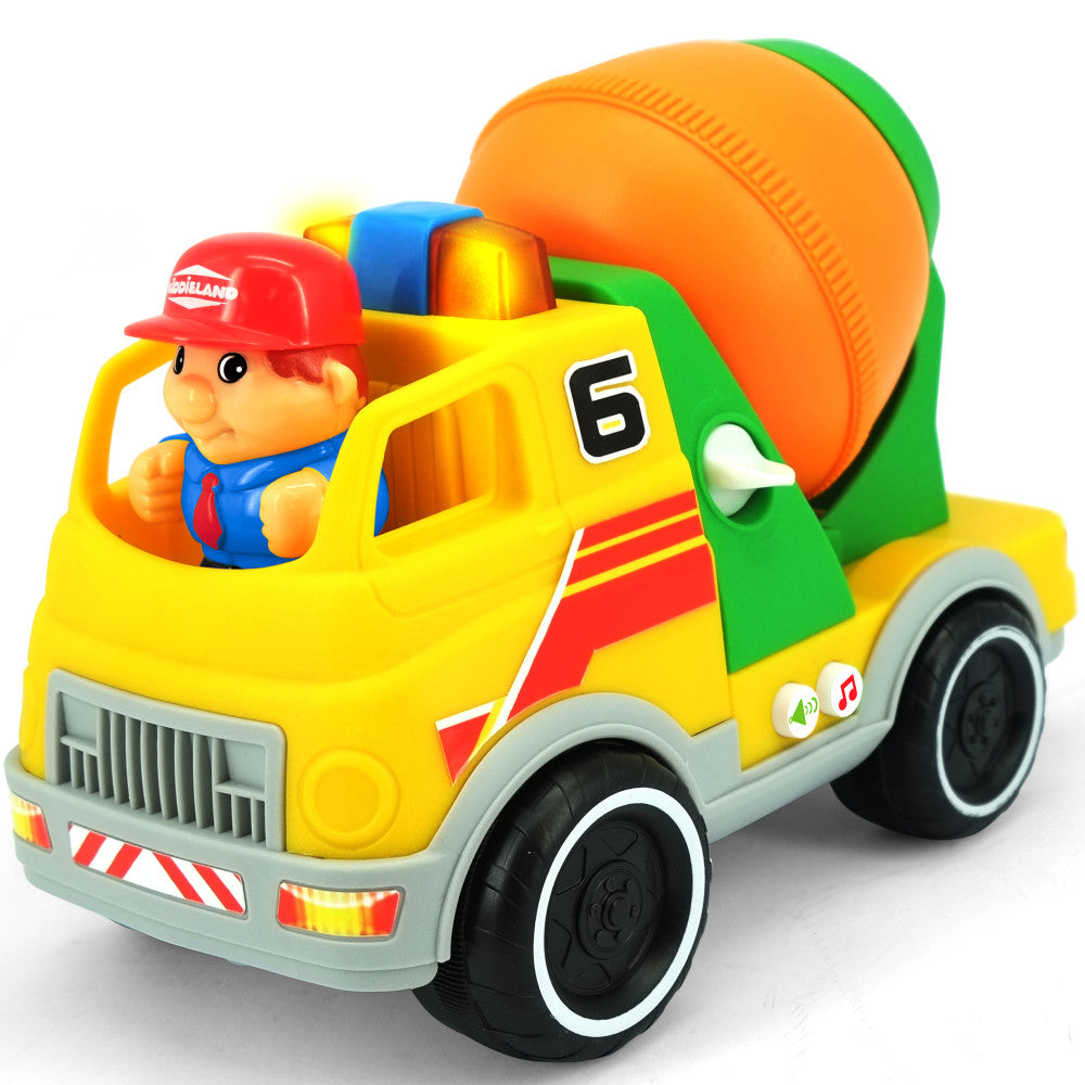 Kiddieland: Light & Sound: Cement Mixer - Motorized Construction Toy Vehicle