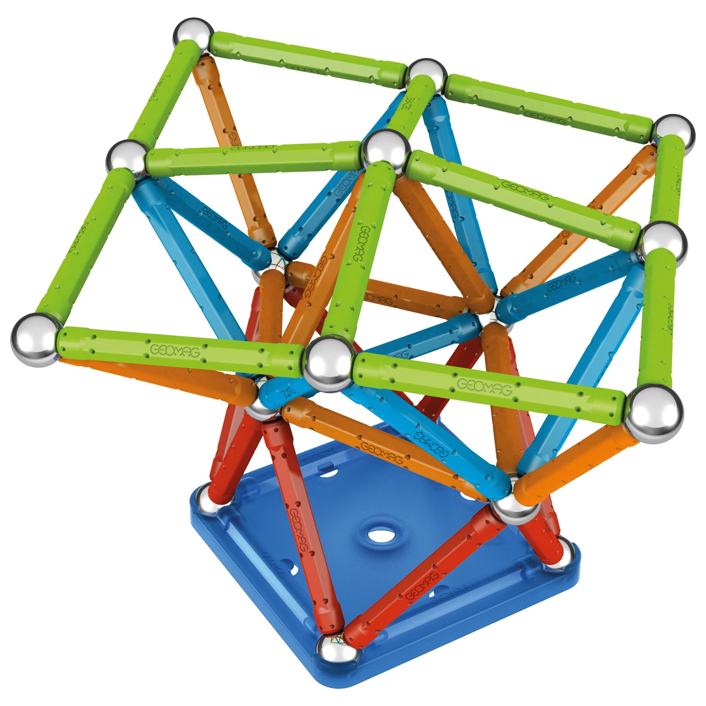 Geomag Confetti 127-Piece Magnetic Building Set - Colorful STEM Toy