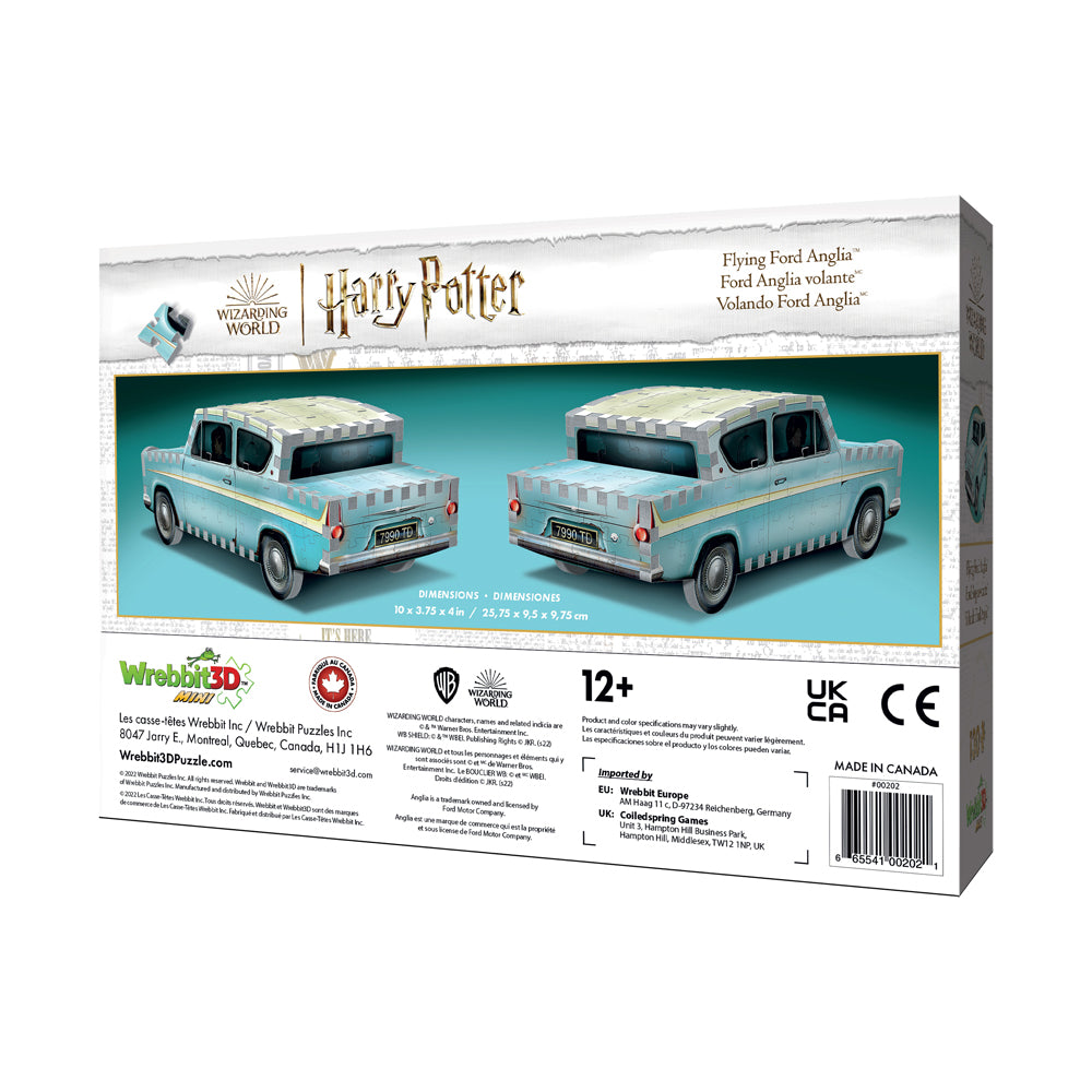 Wrebbit Harry Potter Flying Ford Anglia 3D Puzzle - 130 pc