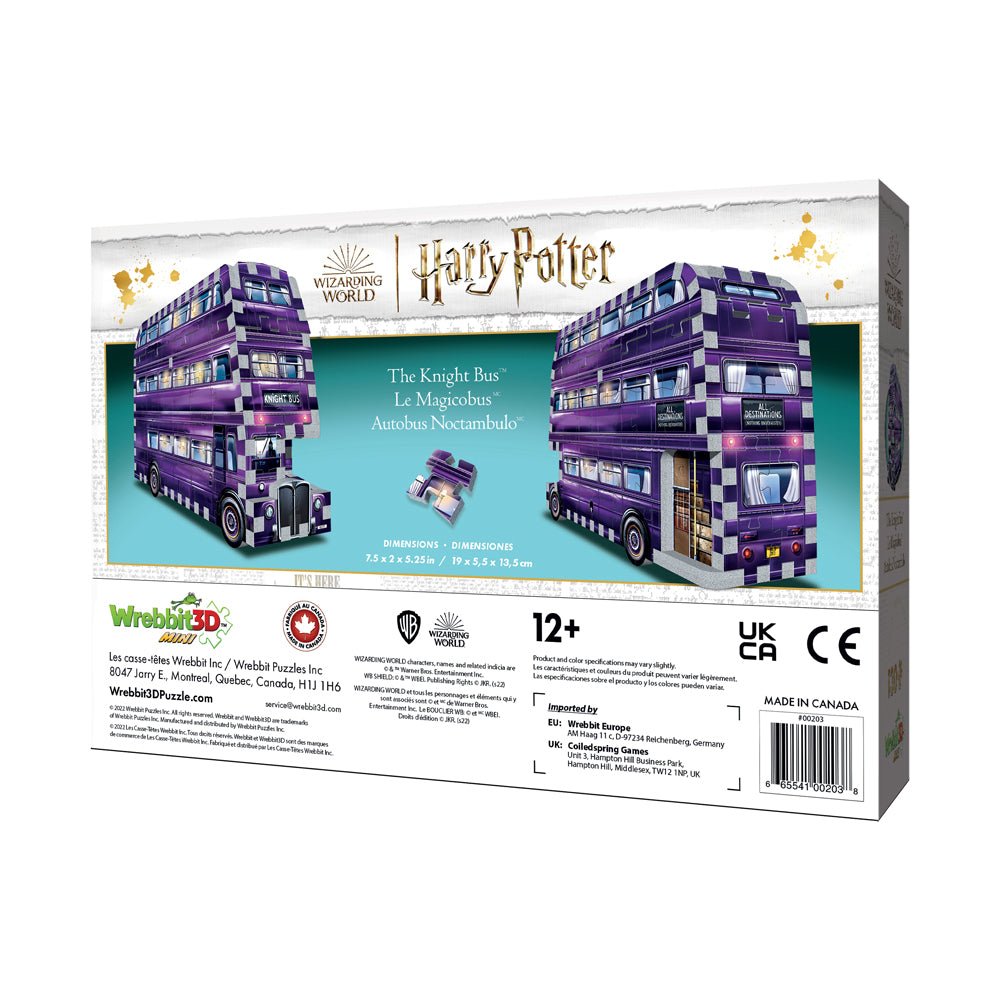 Wrebbit Harry Potter Knight Bus 3D Puzzle - 130 pcs