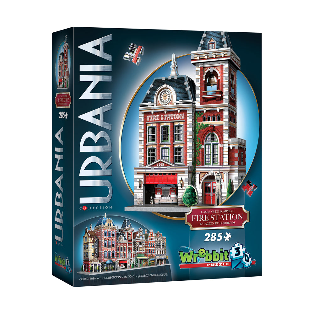 Wrebbit Urbania Collection Fire Station 3D Puzzle - 285 Pieces