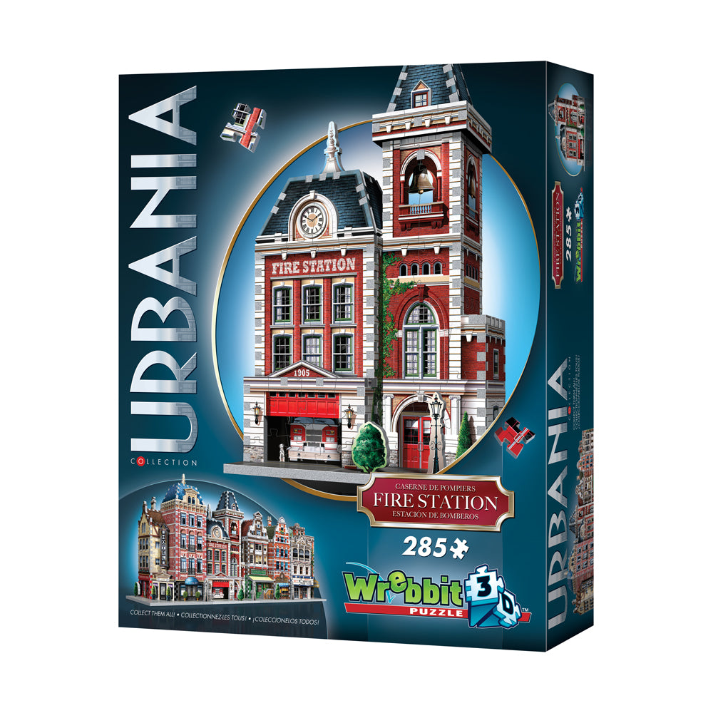 Wrebbit Urbania Collection Fire Station 3D Puzzle - 285 Pieces