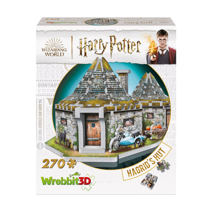 Wrebbit Harry Potter Collection - Hagrid's Hut 3D Puzzle, 270 Pieces