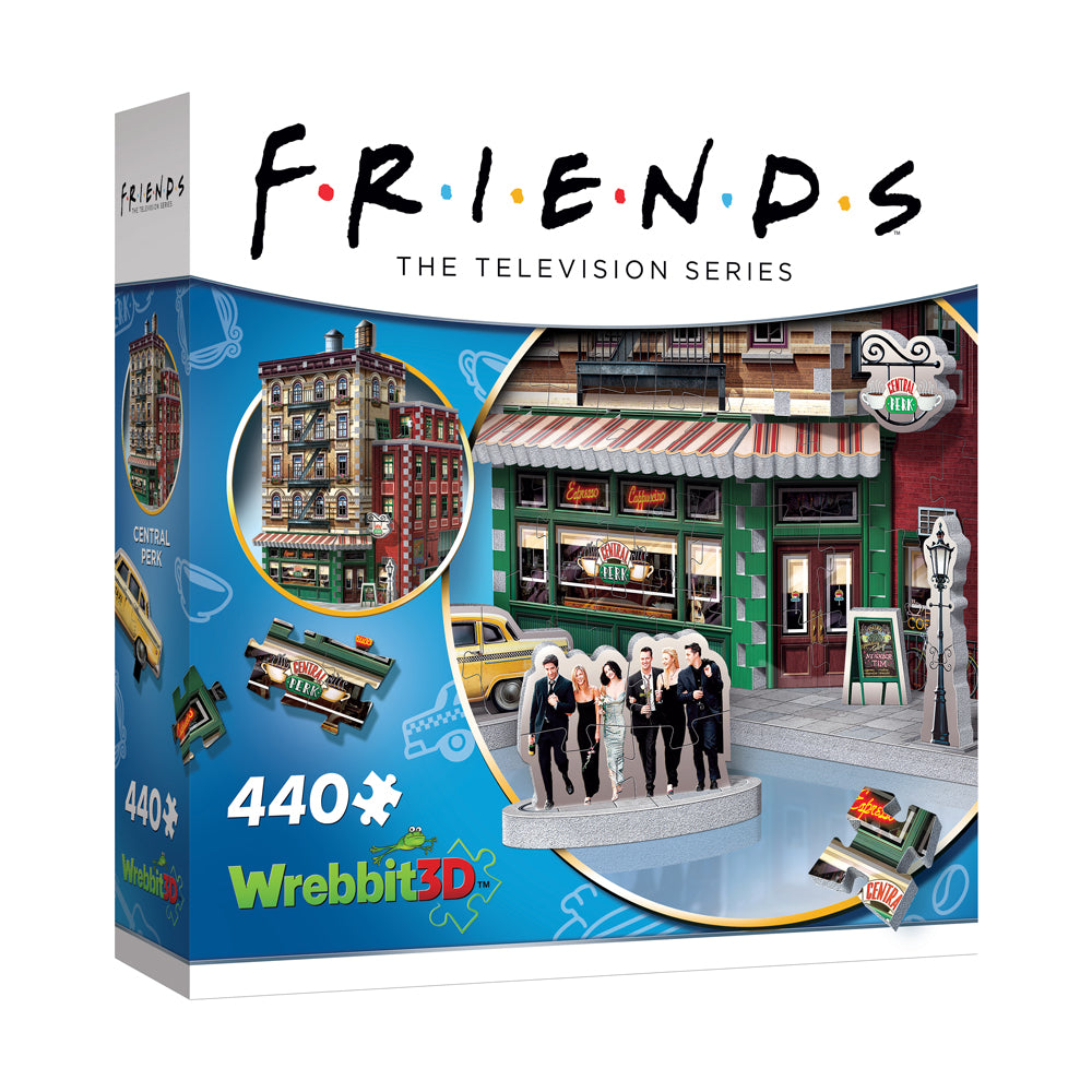 Wrebbit Friends Central Perk 3D Jigsaw Puzzle - 440 pc