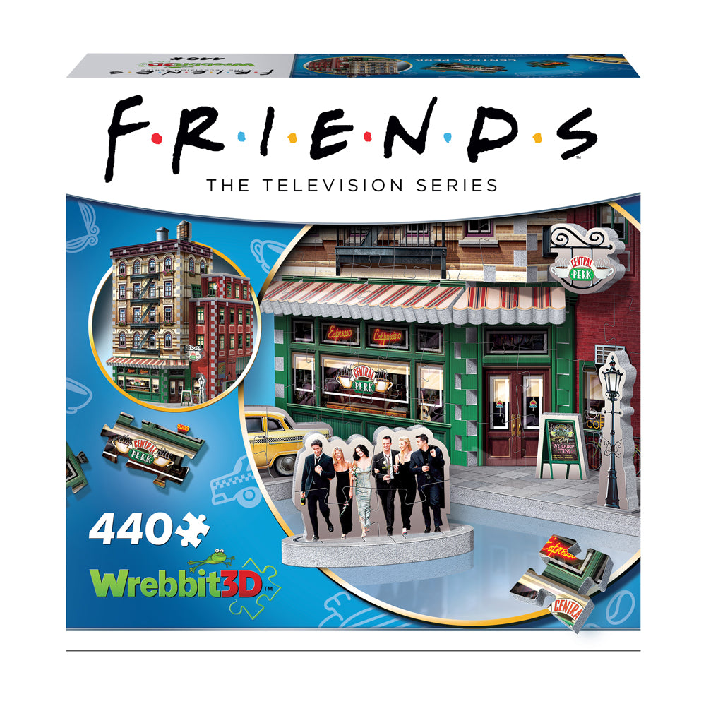 Wrebbit Friends Central Perk 3D Jigsaw Puzzle - 440 pc