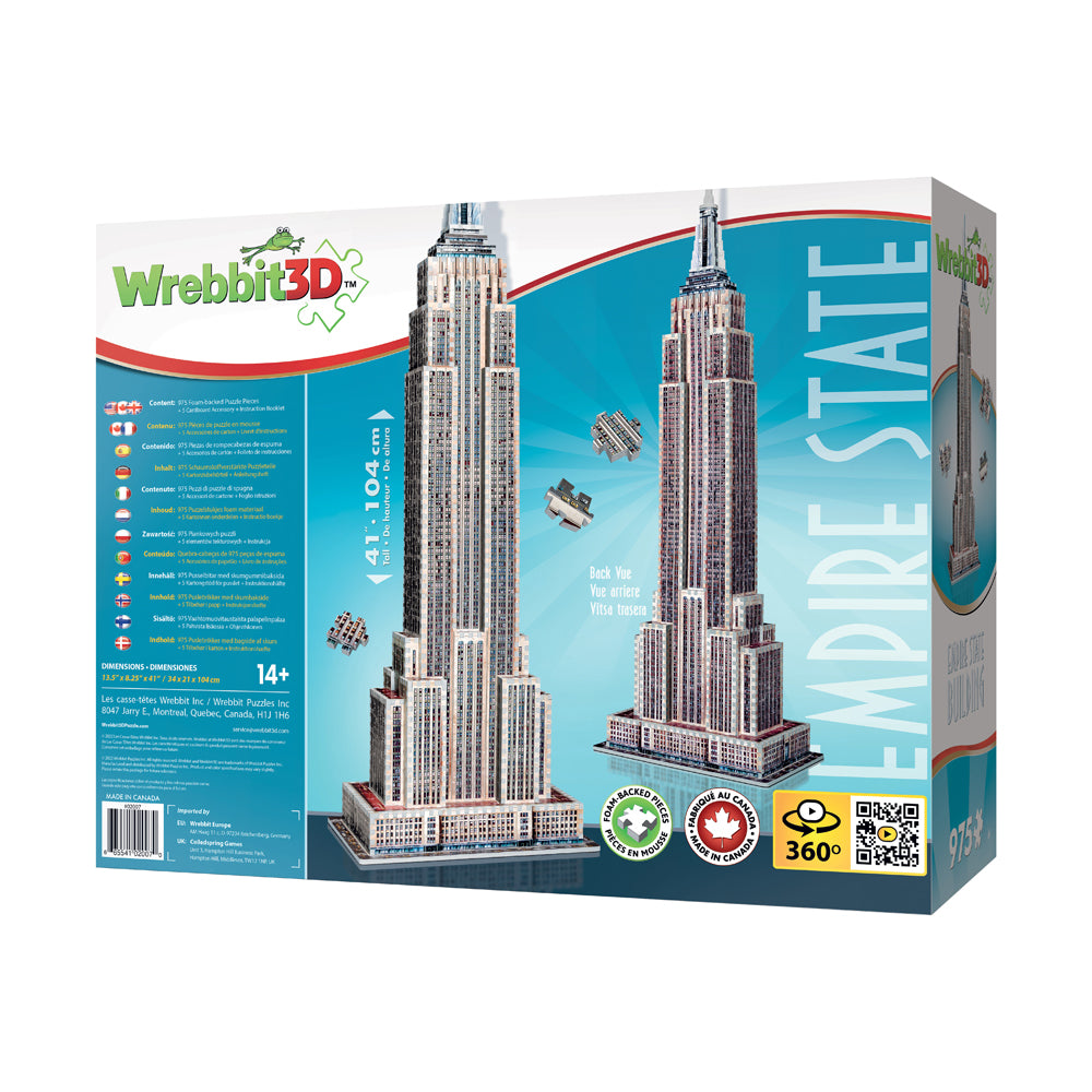 Wrebbit Empire State Building 3D Puzzle - 975 pc