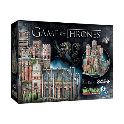 Wrebbit Game of Thrones The Red Keep 3D Puzzle, 845 Pieces