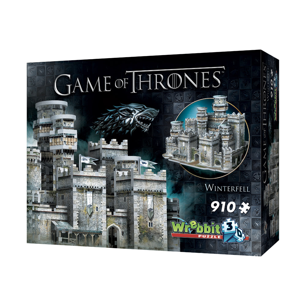 Wrebbit Game of Thrones Winterfell 3D Puzzle, 910 Pieces