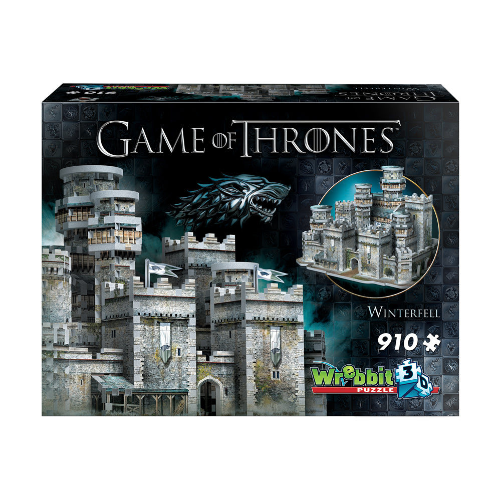 Wrebbit Game of Thrones Winterfell 3D Puzzle, 910 Pieces