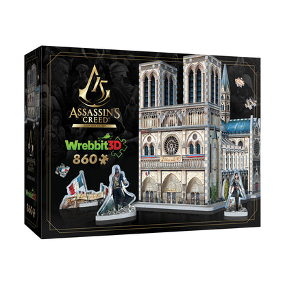 Wrebbit Assassin's Creed Unity Notre-Dame 3D Puzzle - 860 Piece Set
