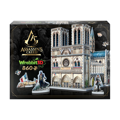 Wrebbit Assassin's Creed Unity Notre-Dame 3D Puzzle - 860 Piece Set