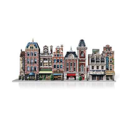 Wrebbit Urbania Collection - 1165 Piece 3D Puzzle Set: Hotel, Cinema, Cafe, Fire Station