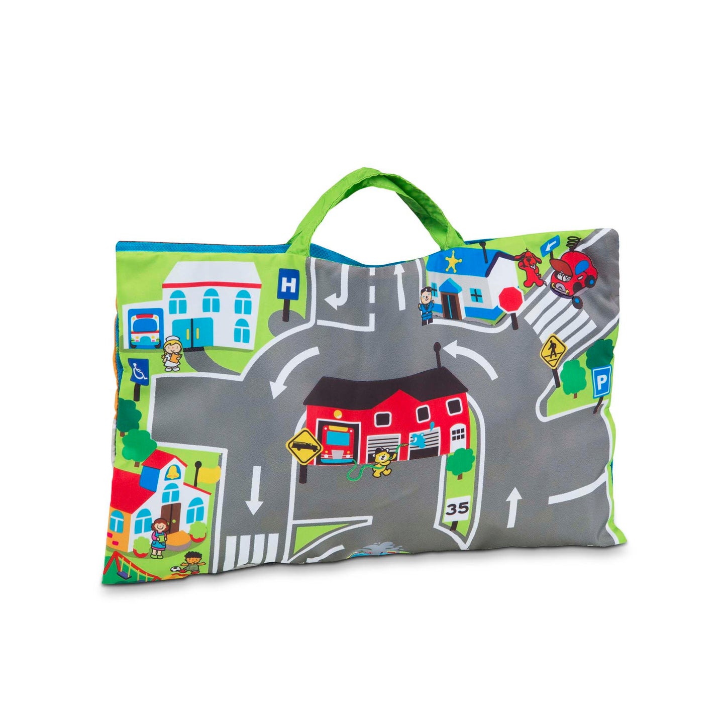 Melissa & Doug Take-Along Town Play Mat ‚Äì Interactive Travel Toy