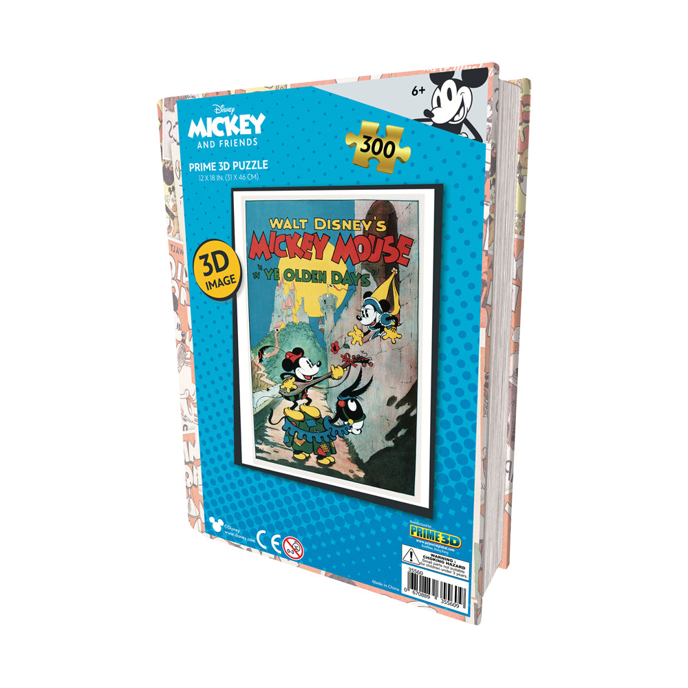 Disney Mickey Mouse 'Ye Olden Days' 3D Lenticular Puzzle - 300 pc