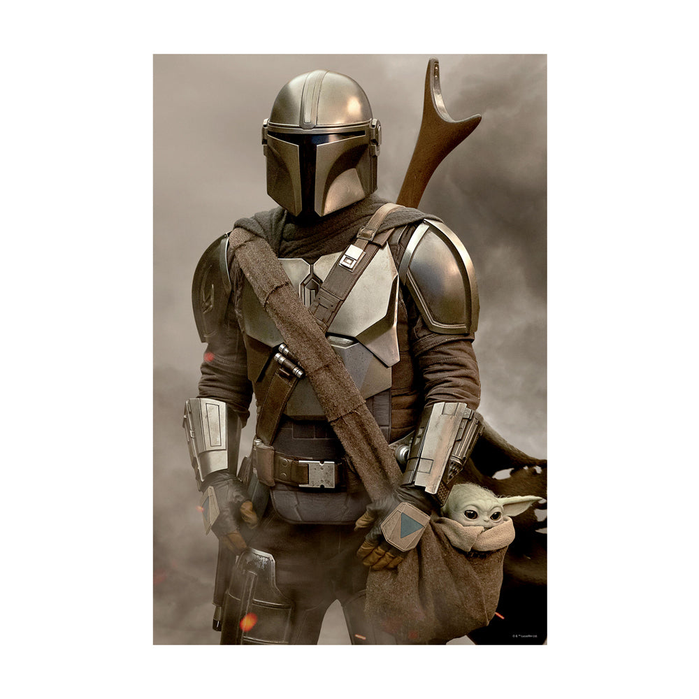 Prime 3D Star Wars: The Mandalorian Helmet Shaped 300-Piece 3D Lenticular Jigsaw Puzzle