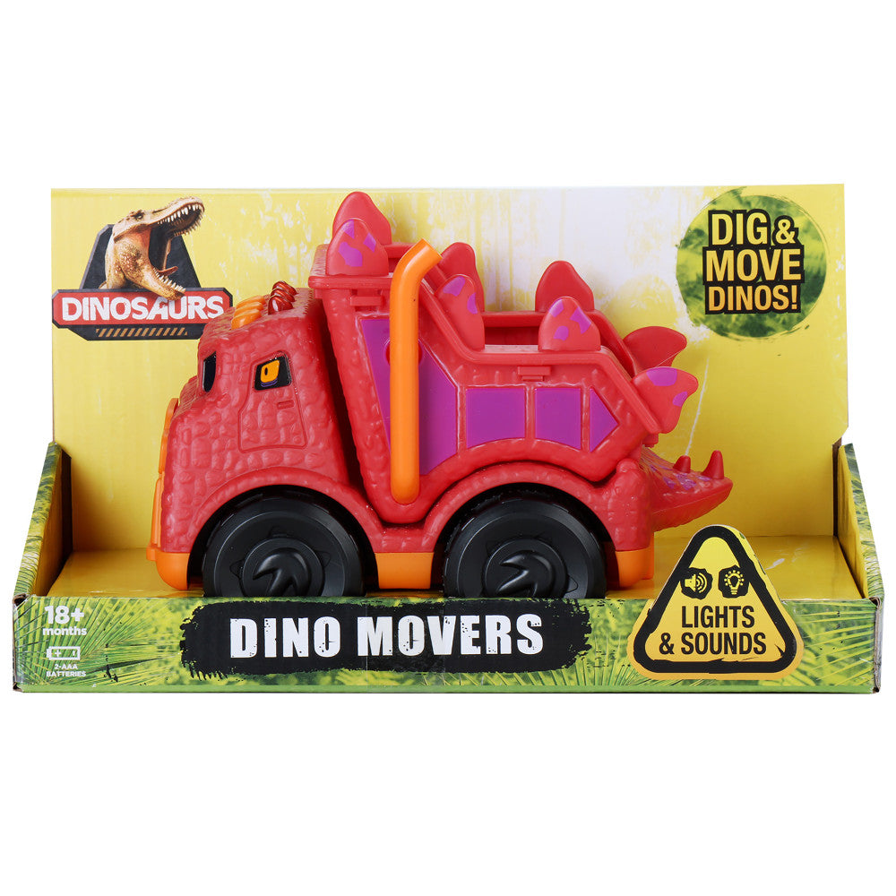 Kid Galaxy Dino Mover Realistic Dump Truck with Dinosaur Roars