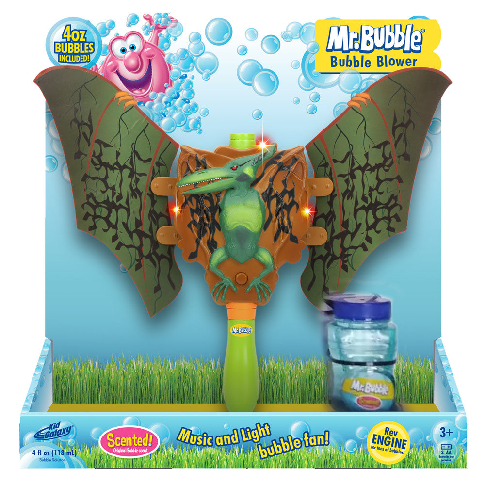 Mr. Bubble Musical Dinosaur Bubble Blower with Lights & Sounds