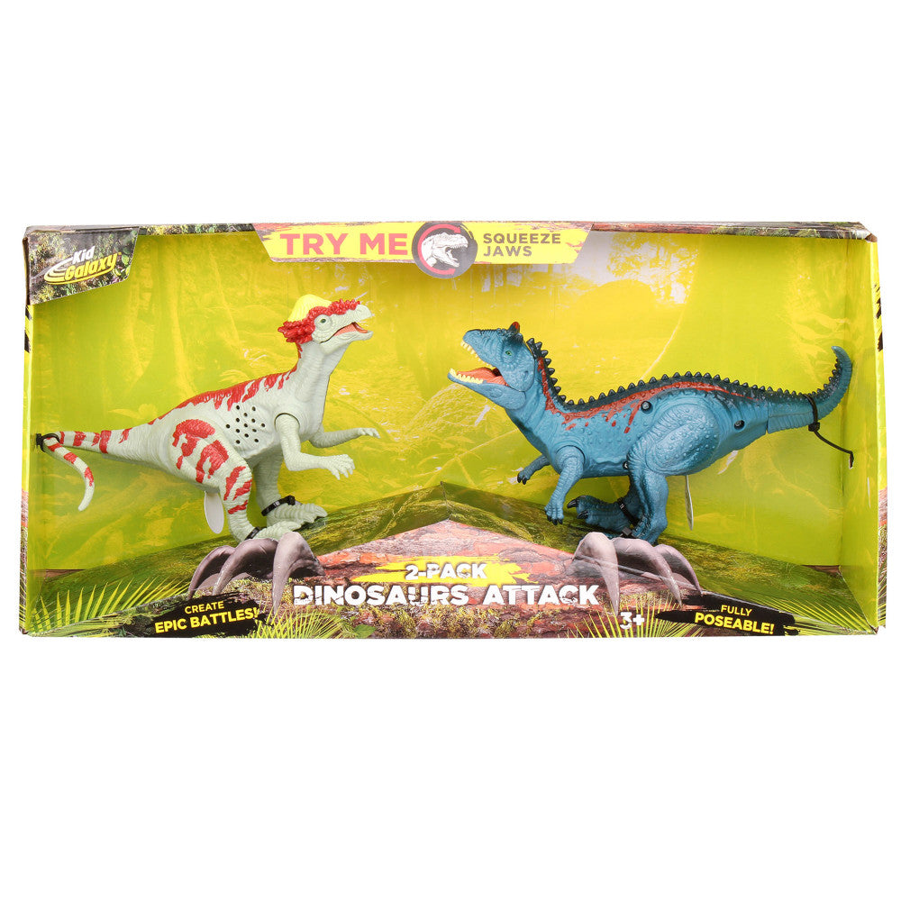 Kid Galaxy Dinosaur Attack Figures: Pachycephalosaurs & Carnosaurs