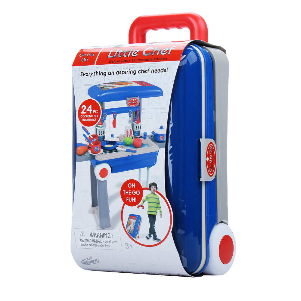 Kid Galaxy On the Go Carry On - 24-Piece Pretend Play Cooking Set