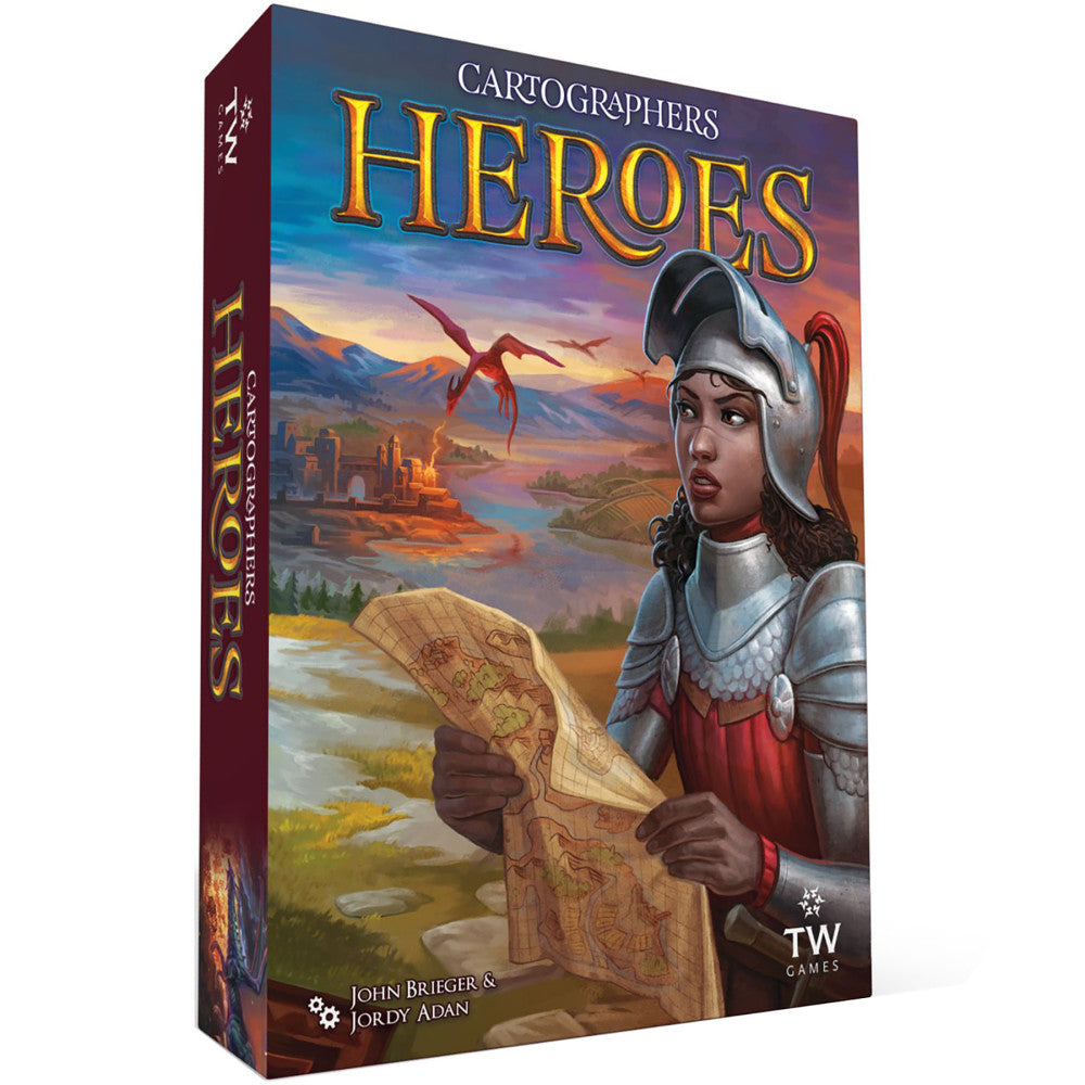 Cartographers Heroes Board Game: Map Drawing Strategy Sequel