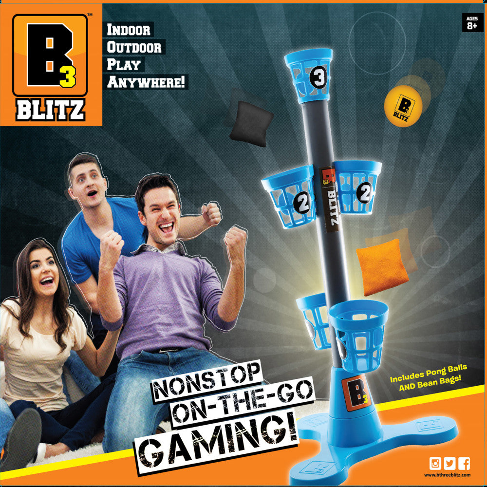 B3 Blitz Ultimate Bean Bag & Pong Ball Toss Game Set