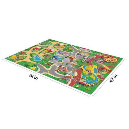 Imaginmat: Jumbo - Fisher Price - Floor Playmat & 2 Toy Cars, 47 x 61"