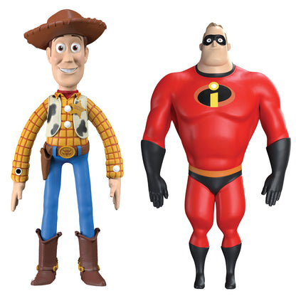 FleXfigs: Pixar - 4 Character Pack - Articulated Action Figures, Flex It - Pose It!