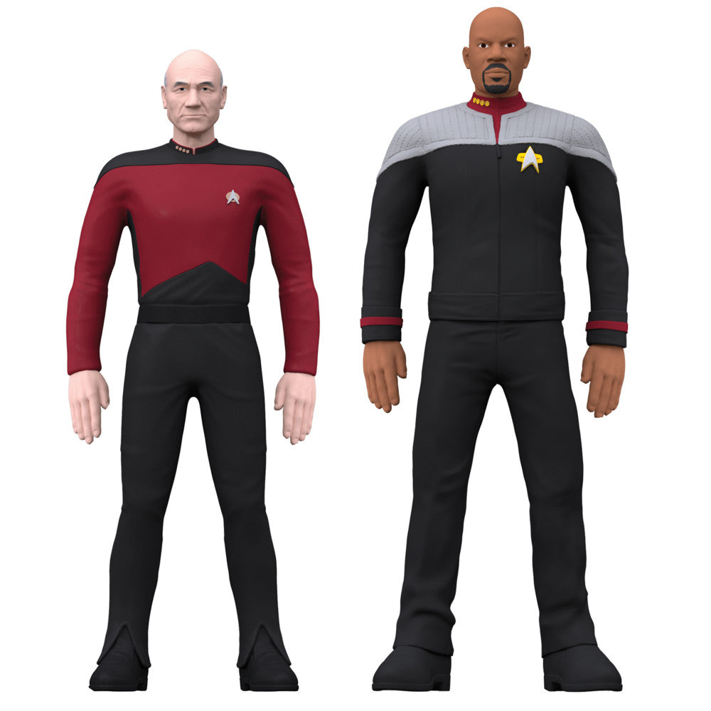 FleXfigs: Star Trek Captains - 4 Character Pack - Articulated Action Figures