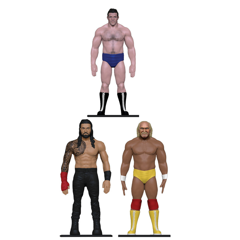 FleXfigs: WWE Icons Deluxe Pack - 6 Characters - Wrestler Articulated Action Figures