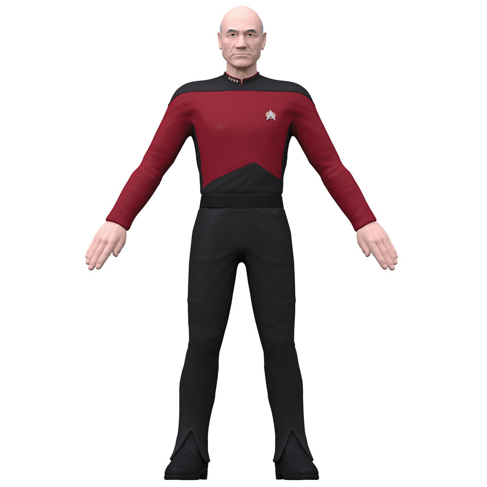 FleXfigs: Captain Kirk & Captain Picard - 2 Character Pack - Articulated Action Figures