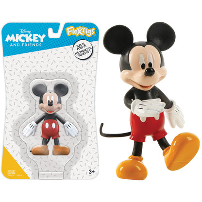 FleXfigs: Mickey & Minnie - 2 Character Pack - Disney: Mouse Articulated Action Figures