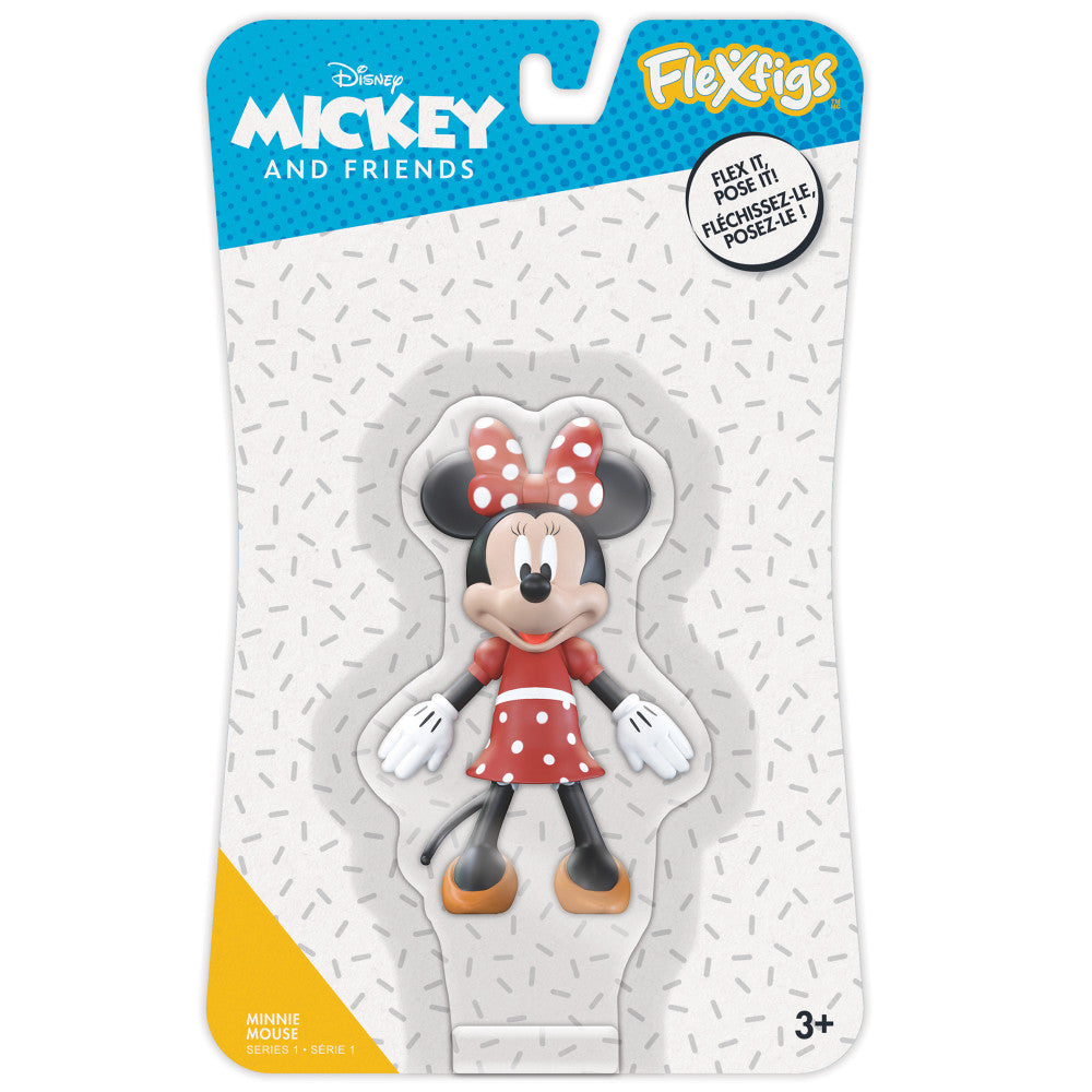 FleXfigs: Mickey & Minnie - 2 Character Pack - Disney: Mouse Articulated Action Figures