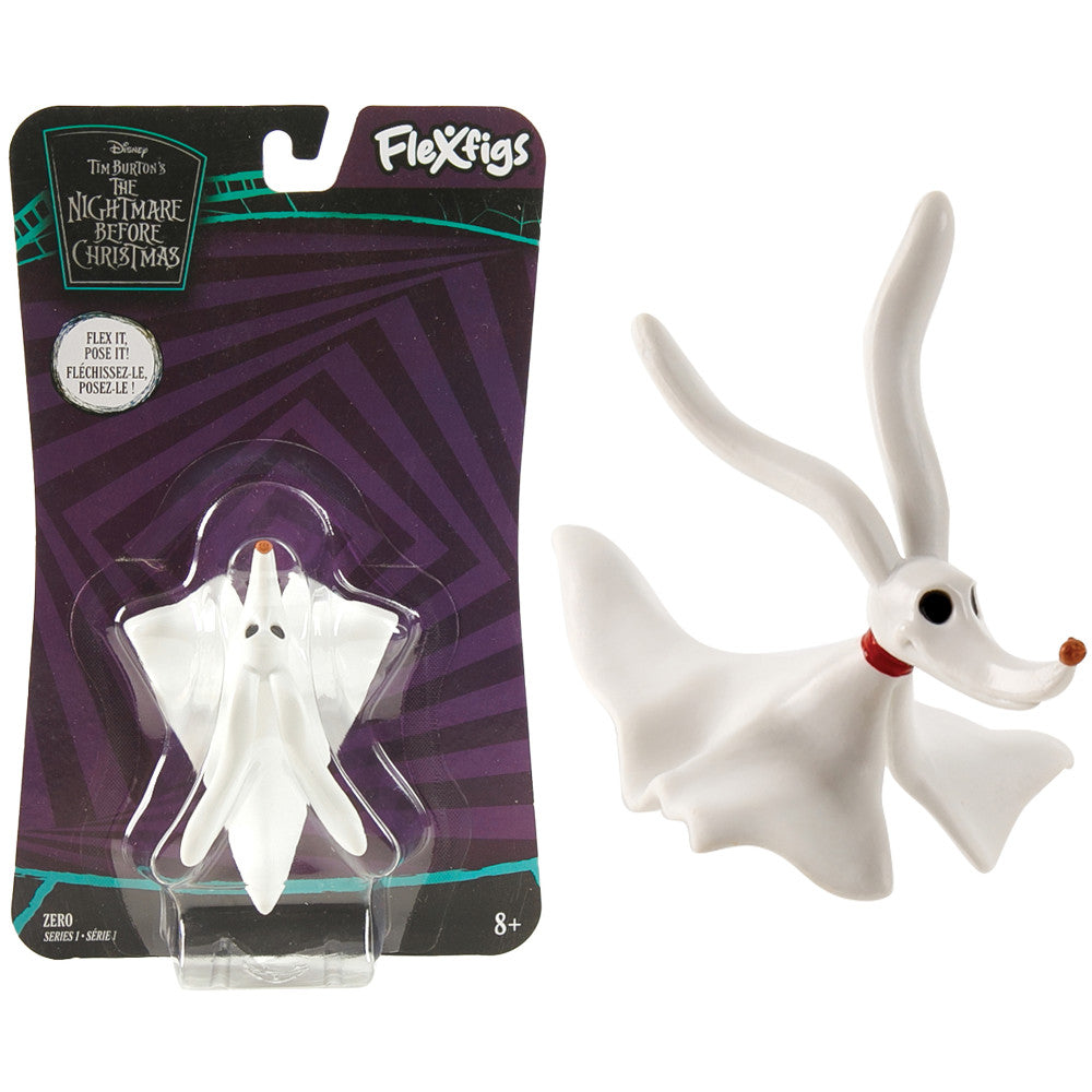 FleXfigs: Nightmare Before Christmas - Jack & Zero - 2 Character Pack - Articulated Action Figures