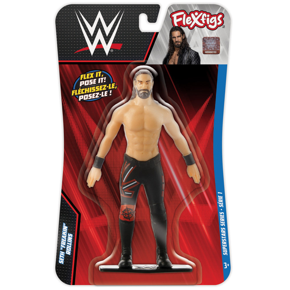 FleXfigs: Seth Rollins & Roman Reigns - 2 Character Pack - WWE Superstars Articulated Action Figures