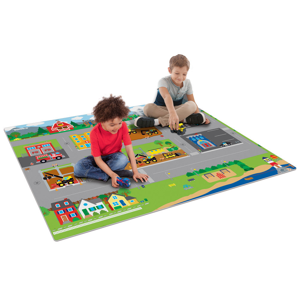 Imaginmat: Jumbo - Tonka - Floor Playmat & 2 Toy Cars, 47 x 61"