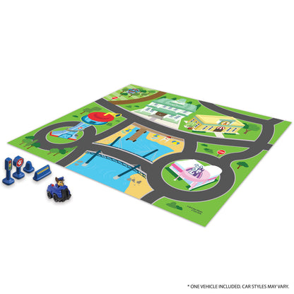 Imaginmat: Deluxe - Paw Patrol - Floor Playmat & Toy Car, 30.5 x 20.5"