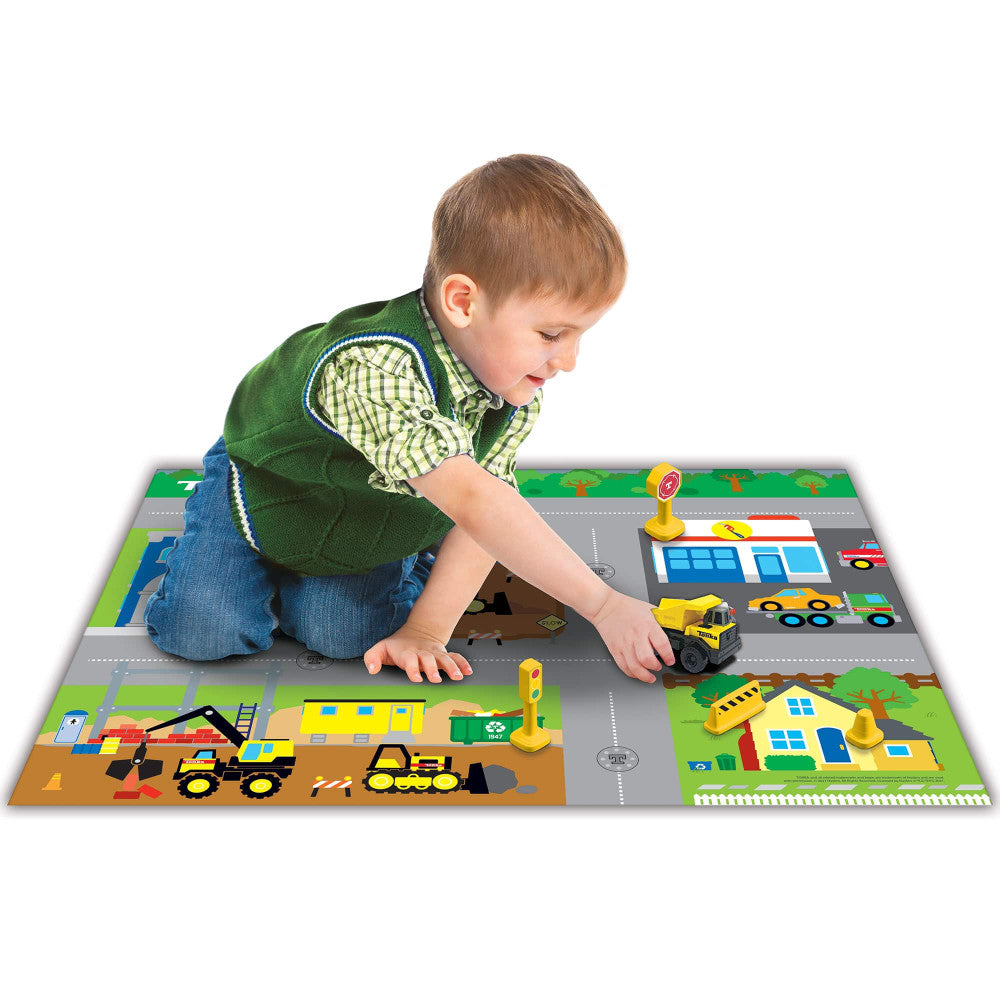 Imaginmat: Deluxe - Tonka - Floor Playmat & Toy Car, 30.5 x 20.5"