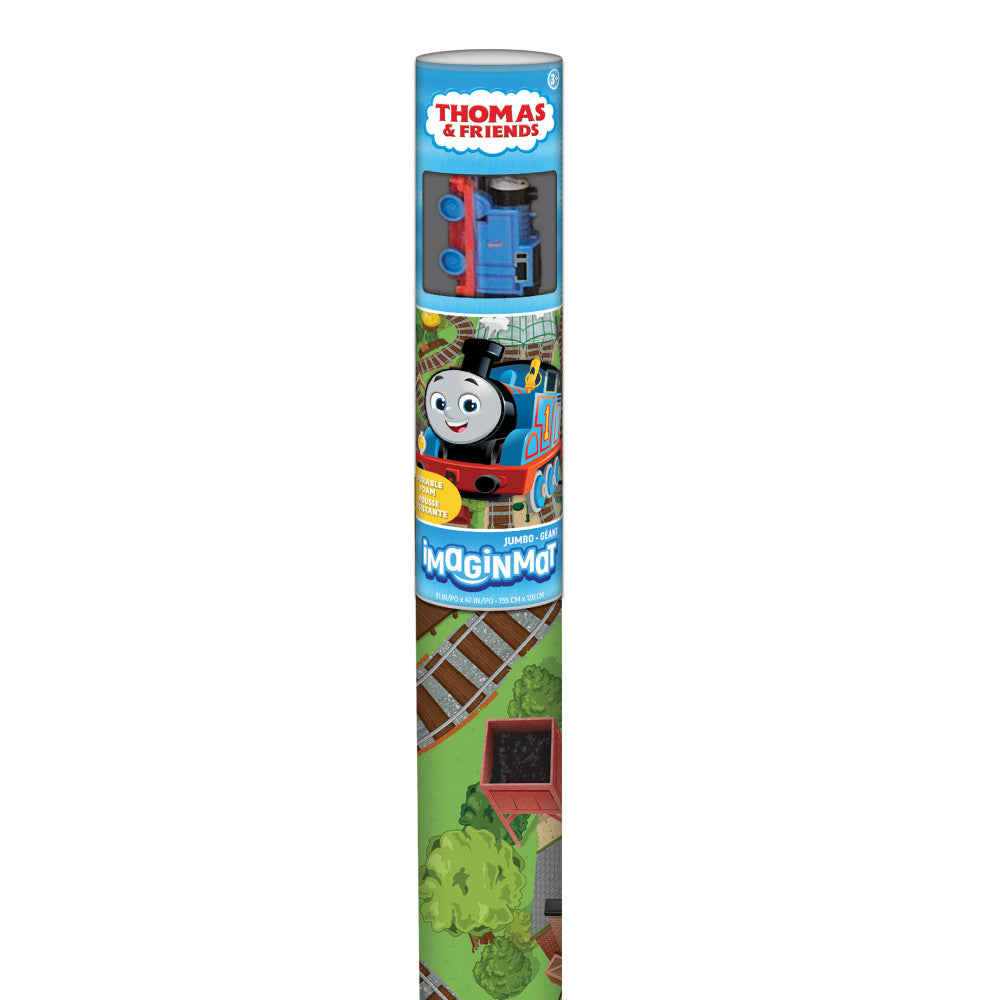 Imaginmat: Jumbo -Thomas & Friends - Floor Playmat & 1 Toy Car, 47 x 61"