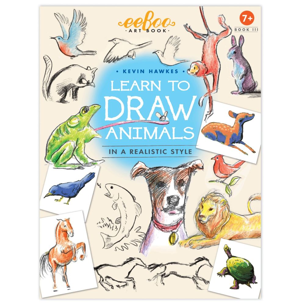 Kevin Hawkes eeBoo Learn to Draw Animals Art Book