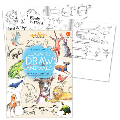 Kevin Hawkes eeBoo Learn to Draw Animals Art Book