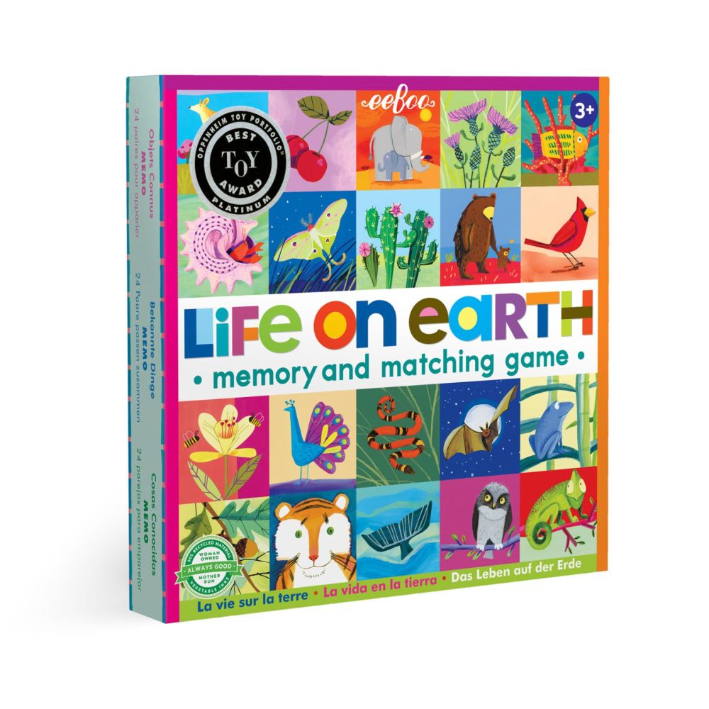 eeBoo Life on Earth Educational Memory & Matching Game