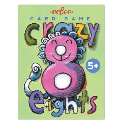 eeBoo Crazy Eight Illustrated Card Game for Kids