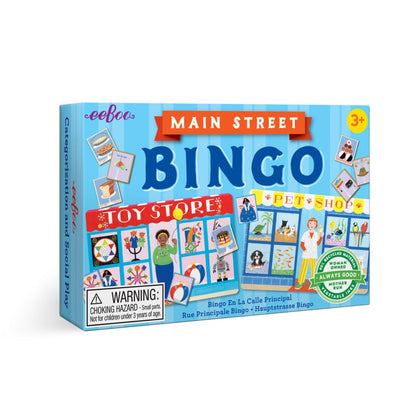 eeBoo Main Street Little Bingo Game for Ages 3+